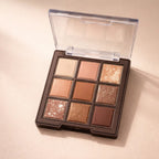 Palette di 9 Ombretti in Toni Caldi per Make-up