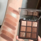 Palette di 9 Ombretti in Toni Caldi per Make-up